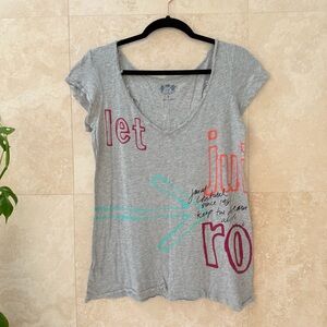 Vintage Juicy Couture Y2K Graphic Tee Let Juici Ro Keep Dream Alive Medium EUC